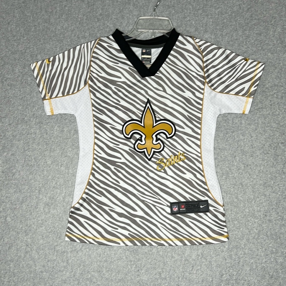 Nike On Field NFL Womens Drew Brees 9 Saints Jersey Size Medium Embroidered
